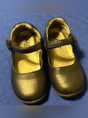 Naturino Navy Mary Janes with Flower Strap